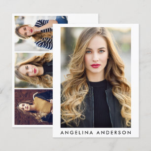 Actor Model 4 Foto Comp Card - Postkartengröße Postkarte