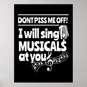 Actor Will Sing Musicals At You Poster