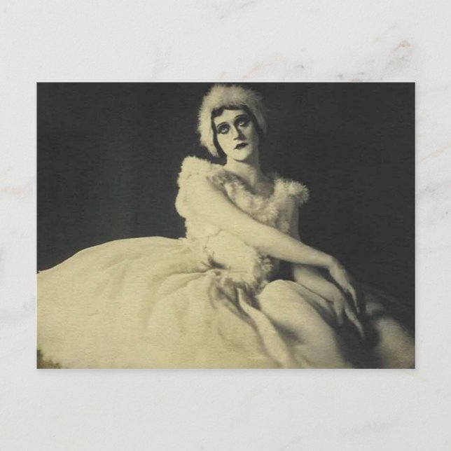 actrice dans ballerina outifit carte postale (Devant)
