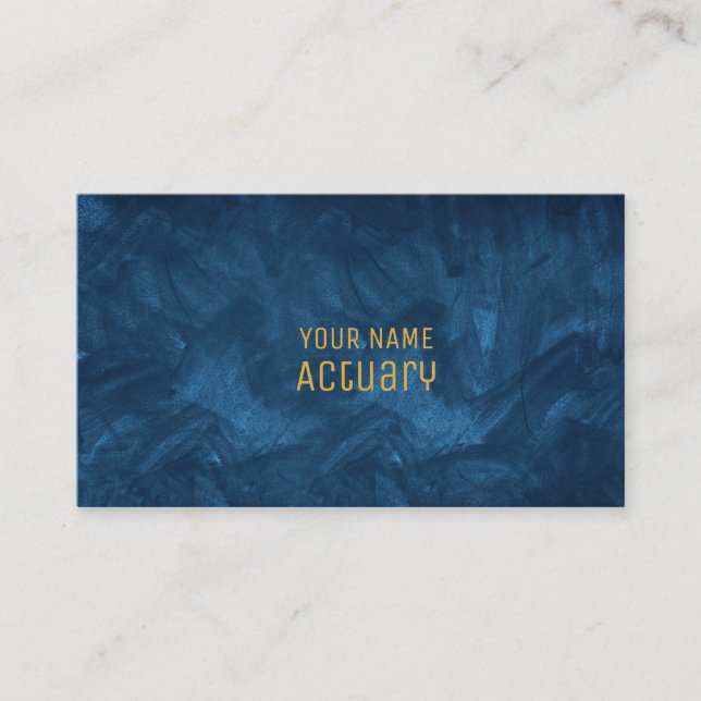 Actuary Business Card Visitenkarte (Vorderseite)