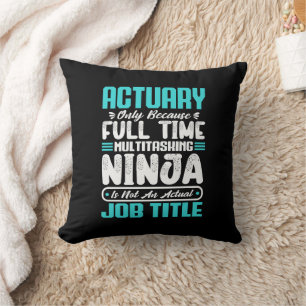 Actuary Job Title Profession Funny Skills Analyst Kissen
