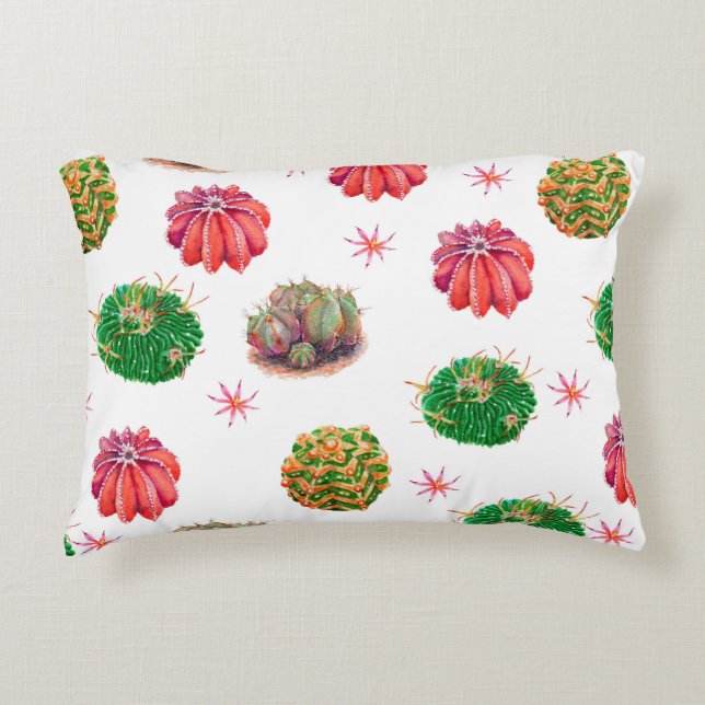 ?actus nahtlos floral pattern background, wallpap dekokissen (Vorderseite)