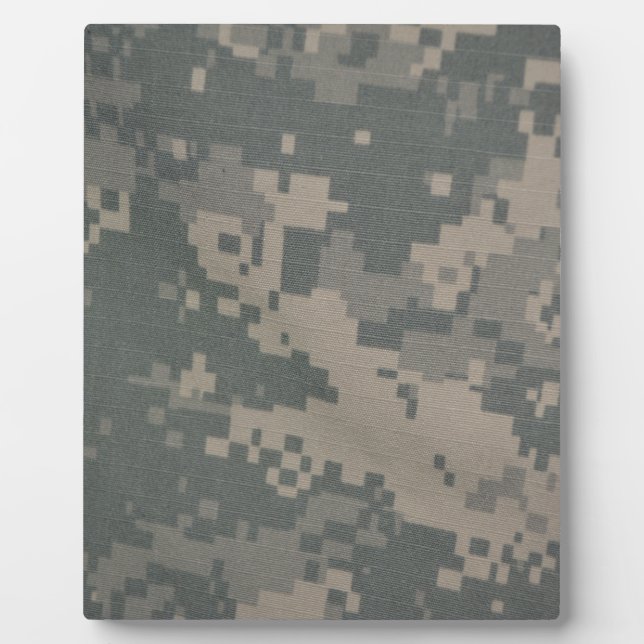 Acu Pattern Camouflage Troops Digital Art Peace Fotoplatte (Vorderseite)