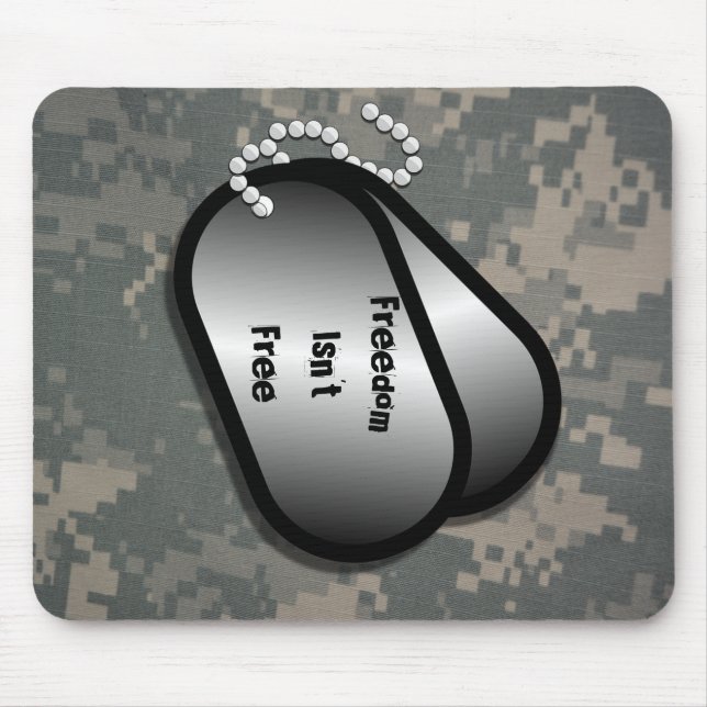 Acu Pattern Camouflage Troops Digital Art Peace Mousepad (Vorne)