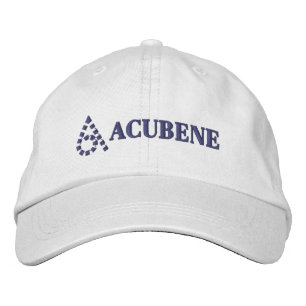 Acubene AbrilFatface Dark Green auf Weiß Bestickte Baseballkappe