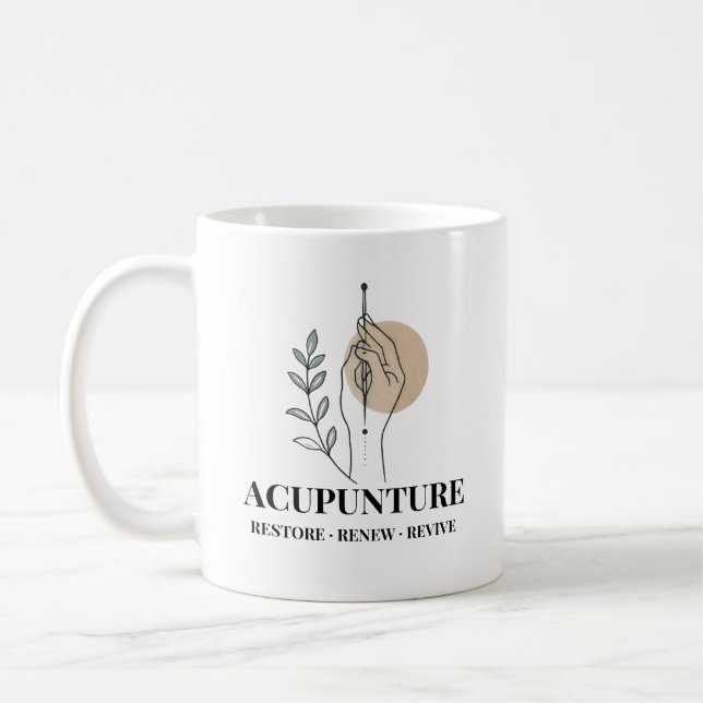 Acupuncture Therapy Mug Restore Renew Revive  (Gauche)
