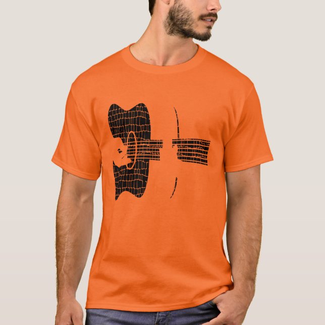 Acustic Gitarrenhände T-Shirt (Vorderseite)
