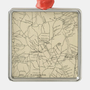 Acworth, Sullivan Landkreis Silbernes Ornament