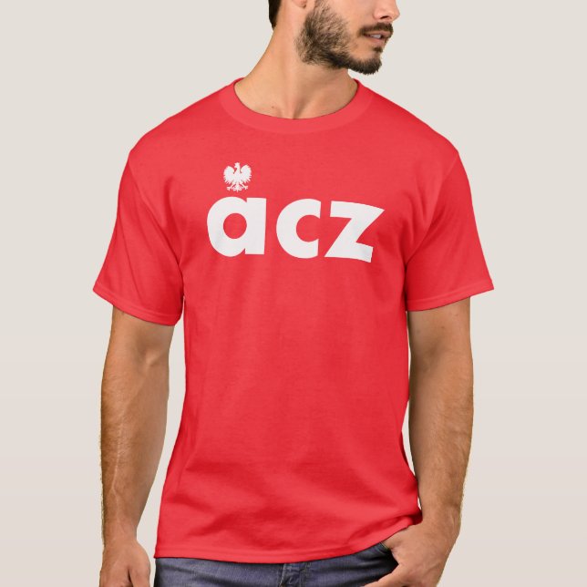 ACZ Polnischer Nachname Tshirt (Vorderseite)