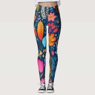AD 010 - Digitales Muster für Blumen Leggings