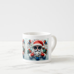 AD 018 - Weihnachtsfotografie Santa Claus 3d Espressotasse