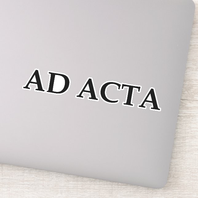 Ad acta aufkleber (Detail)