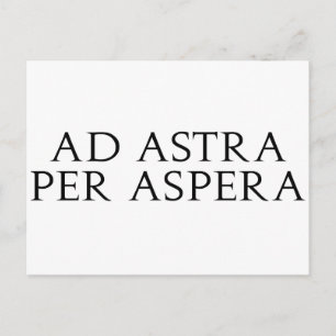 Ad Astra Per Aspera Postkarte