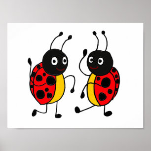 AD-Dancing Ladybugs Poster