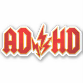 "AD/HD"-Rock Aufkleber
