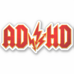 "AD/HD"-Rock Aufkleber