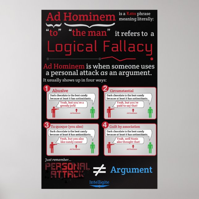 Ad Hominem Poster (Vorne)