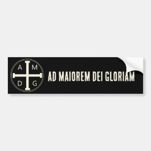 Ad maiorem Dei gloriam Autoaufkleber