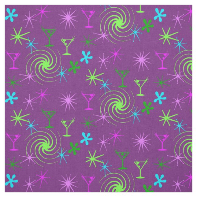 Ad Man Martini Abstract Konversation Stoff (Muster)