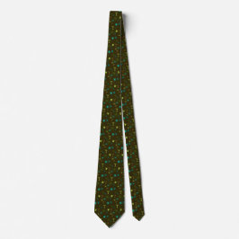 Ad Man Martini Foulard Olive-Brown zweiseitig Krawatte