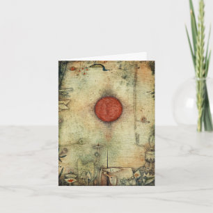 Ad Marginem von Paul Klee, Abstrakt Art Karte