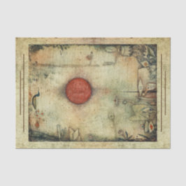 Ad Marginem von Paul Klee, Abstrakt Art Seidenpapier