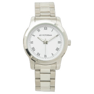 Ad Victoriam Roman Numéros Montre d'argent