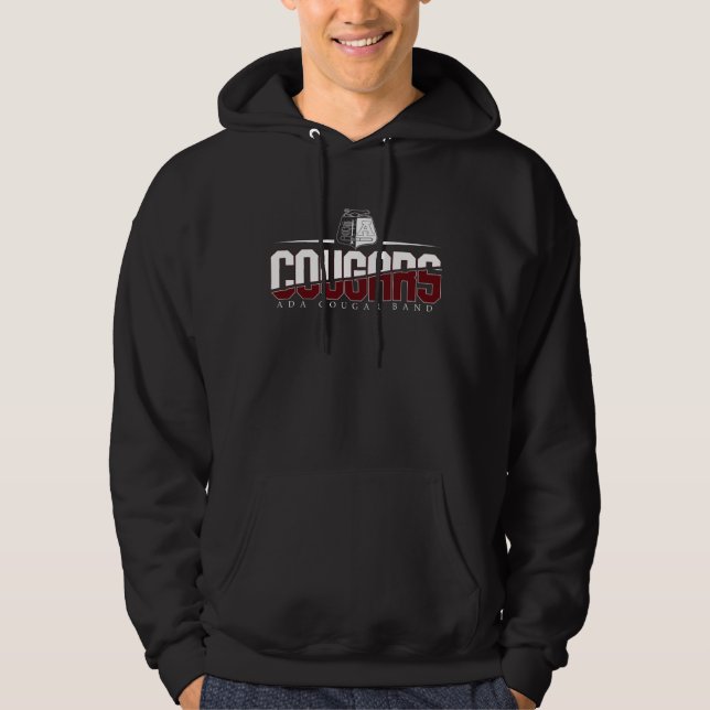 Ada Cougar Band Black Hooded Sweatshirt (Vorderseite)