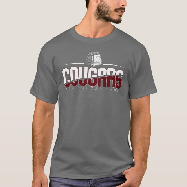 Ada Cougar Band Classic Gray T - Shirt (Vorderseite)