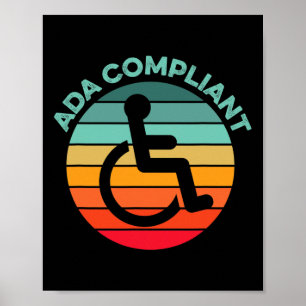 ADA-konforme Barrierefreiheitsanforderungen Mit Be Poster