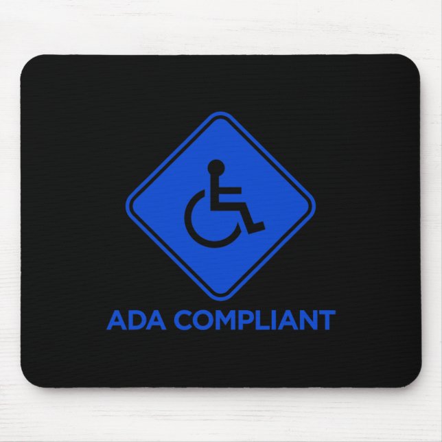 ADA-konforme Mit Behinderung Barrierefreiheit Mousepad (Vorne)