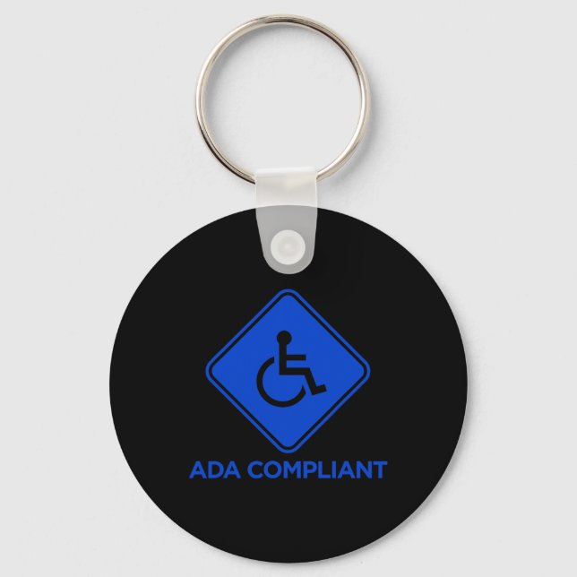 ADA-konforme Mit Behinderung Barrierefreiheit Schlüsselanhänger (Vorderseite)