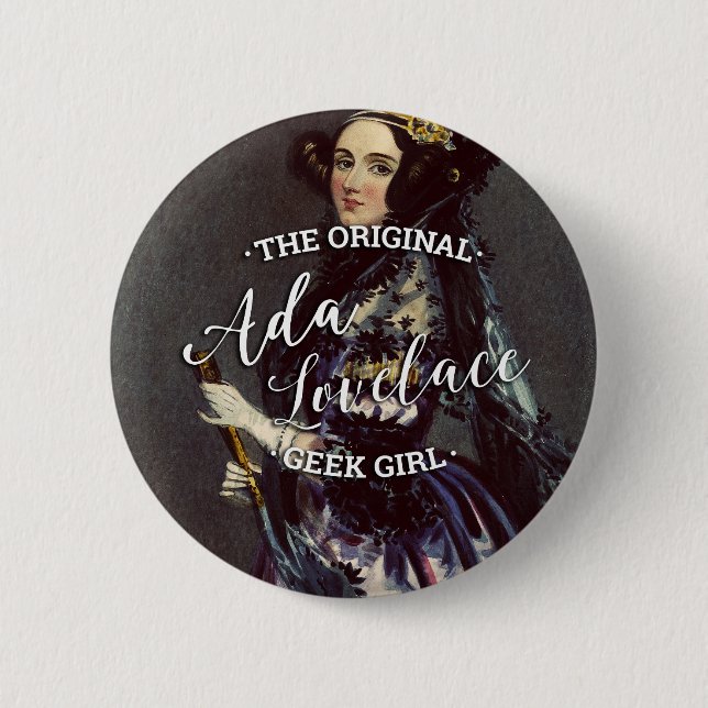Ada Lovelace - das ursprüngliche Button (Vorderseite)