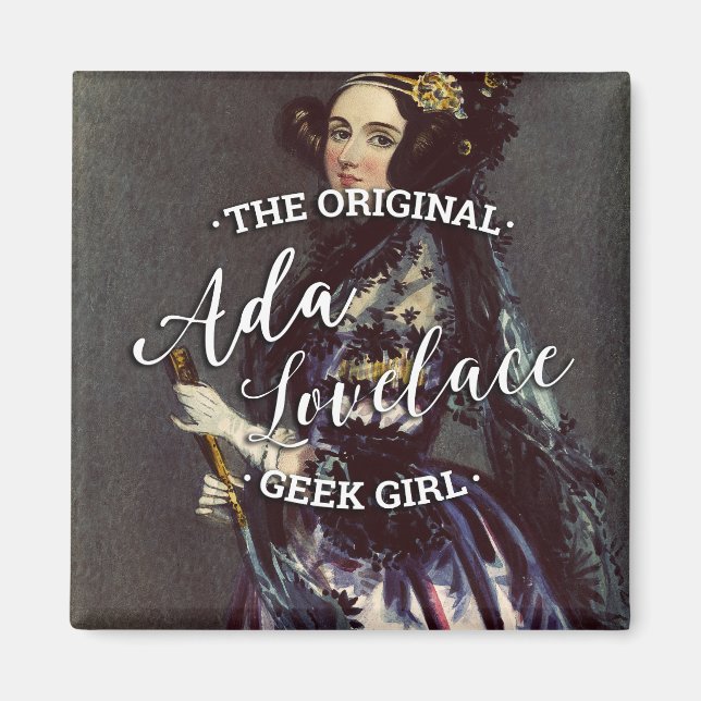 Ada Lovelace - Die originelle Griechen-Girl Magnet (Vorne)
