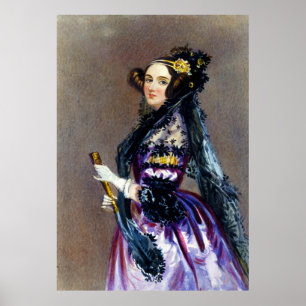 Ada Lovelace von Alfred Edward Chalon Poster