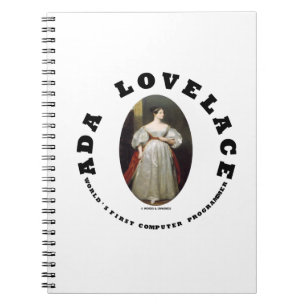 Ada Lovelace World's erster Computerprogrammierer Notizblock