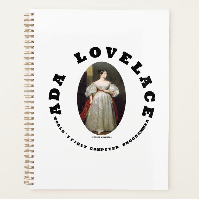 Ada Lovelace World's erster Computerprogrammierer Planer (Vorderseite)