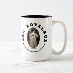 Ada Lovelace World's erster Computerprogrammierer Zweifarbige Tasse