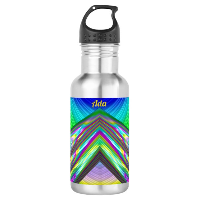 ADA ~ NIEDLICH GLOSSY! ~ Multitude der Shades 3D S Edelstahlflasche (Vorderseite)