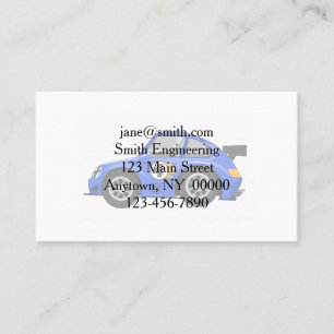 Adable Blue Rennwagen - Wählen Sie die Hintergrund Visitenkarte