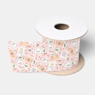Adable Letters to Santa Mail Weihnachtsmuster Satinband