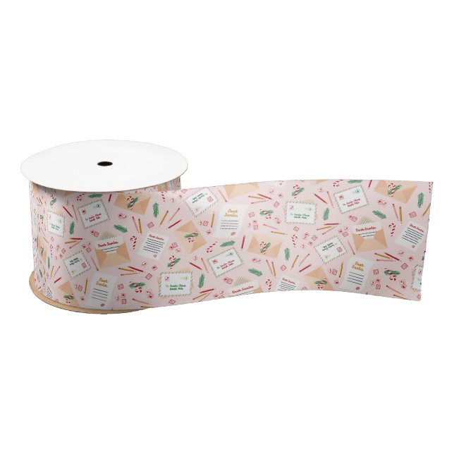 Adable Letters to Santa Mail Weihnachtsmuster Satinband (Spule)