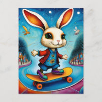 Adable Skateboarding Rabbit