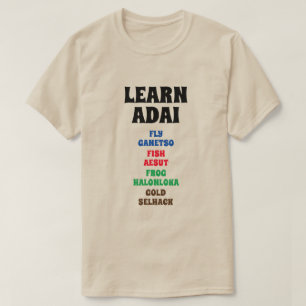 Adai lernen - Fliegen, Fisch, Frosch, Gold T-Shirt