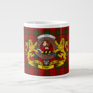 Adair Clan Abzeichen & Tartan Jumbo Tasse