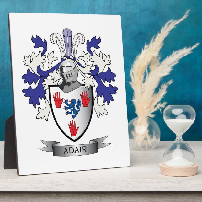 Adair Familienwappen Coat of Arms Fotoplatte (Seite)