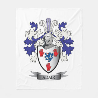 Adair Familienwappen-Wappen Fleecedecke