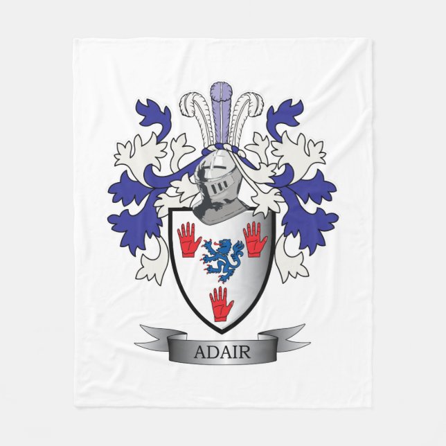 Adair Familienwappen-Wappen Fleecedecke (Vorderseite)