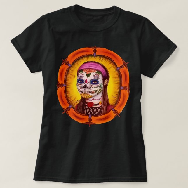 Adalia Sugar Skull Shirt (Design vorne)