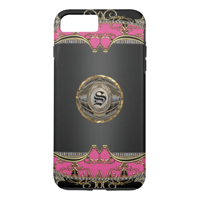 Adalicia Hübsch Knights Plus Monogram Case-Mate iPhone Hülle (Rückseite)